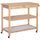Movable Kitchen Cart, 36" Kitchen Cart Island, Rolling Kitchen Island Cart Utility Serving Cart with 2 Drawers, Burlywood