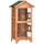 Wooden Outdoor Bird Cage, Featuring a Large Play House with Removable Bottom Tray 4 Perch, Orange