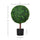 23.5 Inch Artificial Boxwood Ball Topiary Tree Fake Decorative Plant with Nursery Pot for Indoor Outdoor DÃ©cor