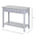 Console Table Industrial Desk with Drawer Bottom Shelf & Large Tabletop for Pictures  Great for the Entryway Grey