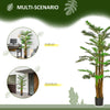 6ft Artificial Tropical Palm Tree, Faux Decorative Plant in Nursery Pot for Indoor or Outdoor DÃ©cor