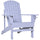 Oversized Adirondack Chair, Outdoor Fire Pit and Porch Seating, Classic Log Lounge w/ Built-in Cupholder for Patio, Lawn, Grey