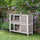 48" 2 Tier Rabbit Hutch, Bunny Cage, Guinea Pig Cage, Bunny Run, Indoor Outdoor Small Animal House with Opening Top & Slide-out Tray
