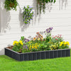 8.5x3ft Metal Raised Garden Bed, DIY Large Steel Planter Box, No Bottom w/ A Pairs of Glove for Backyard, Grey