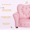 Kids Sofa Toddler Tufted Upholstered Sofa Chair Princess Couch Furniture with Diamond Decoration for Preschool Child, Pink