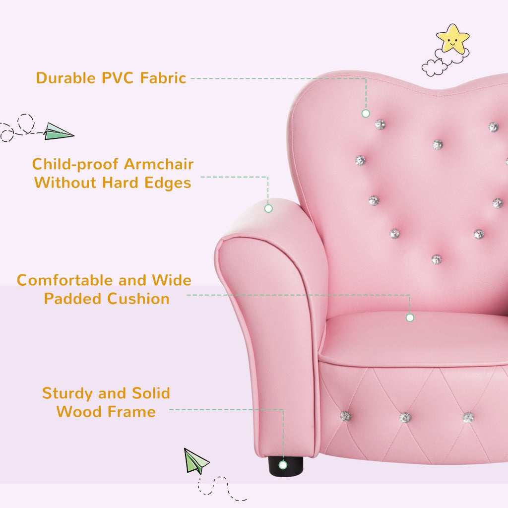 Kids tufted online chair