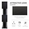 Modern Bookshelf, Decorating Bookshelf, Room Divider Bookcase with 5 Tier Shelves, Steel Tube and Non-Slip Feet, Unique Style Bookcase, Black