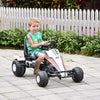 Outdoor Children Playing Pedal Kart Toy w/ Gear Adjustments & Comfort Seat Race