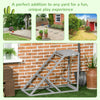 Wooden Chicken Toys for Coop with Swing, Chicken Activity Center with Multiple Roosting Perches or Ladder, Platform for Resting