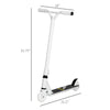 Stunt Scooter Pro Scooter Entry Level, Freestyle Scooter w/ Lightweight Alloy Deck for 14 Years and Up Teens, Adults, White