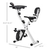 Indoor Exercise Bike 8-Level Adjustable Magnetic Resistance Cardio Trainer Seat Cycling Bike, w/ Desktop