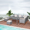 5-Piece Modern Outdoor Wicker Patio Furniture Sets with PE Rattan Resistant to Weather & Quality Build