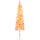 7' Flocked Christmas Trees, Pencil Prelit Artificial Christmas Tree with Snow Downswept Branches, Pink