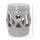 14" x 17" Ceramic Side Table Garden Stool with Knotted Ring Design & Glazed Strong Materials, White