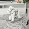Kids Plush Ride-On Rocking Horse Toy Children Chair with Soft Plush Toy & Fun Realistic Sounds - White