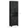 Tall Narrow Bathroom Storage Cabinet with Doors and Shelf Adjustability, Freestanding Bathroom Linen Cabinet with 2 Cupboards and Countertop, Bathroom Floor Cabinet, Black