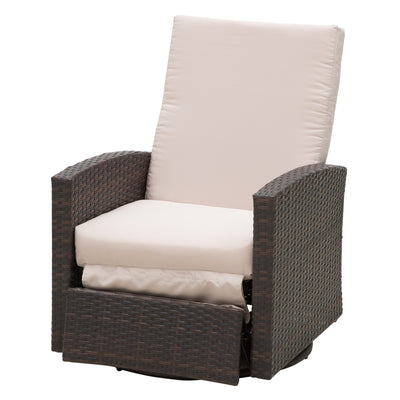Patio Patio Lounge Chair, Recliner Chair with Footrest