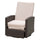 Patio Patio Lounge Chair, Recliner Chair with Footrest