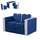 Kids Sofa 2-in-1 Multi-Functional Table Chair Set 2 Seat Couch Storage Box Soft Sturdy Blue
