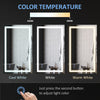 Bathroom Mirror with LED, Dimmable Vanity Mirror with 3 Light Colors, Memory Function Vertical and Horizontal Mount