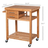 Kitchen Cart, Rolling Kitchen Island Cart with Wheels and Drawers, Kitchen Utility Cart for Dining Room, Kitchen