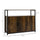 Industrial Kitchen Sideboard, Buffet Cabinet with Storage Open Compartment and Adjustable Shelves for Living Room, Bedroom, Rustic Brown