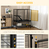2-Tier Small Animal Cage Pet Playpen for Ferrets Chinchillas Guinea Pigs Kittens with Wheels Removable Tray Platform Ramp, 36" x 20" x 42"