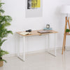 Writing Office Desk Workstation with Small Adjustable Angle Tabletop for Drawing & a Chic Modern Design  Oak