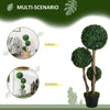 3ft(35.5") Artificial Ball Boxwood Topiary Trees in Pot, Indoor Outdoor Fake Plants for Home Office Living Room Decor