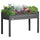 48" Raised Garden Bed, Elevated Wooden Planter Box with Holes for Vegetables, Herb, Flowers for Backyard, Dark Gray