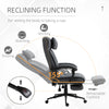 Desk Chair Ergonomic Office Chair Reclining Home Office Chair Executive Adjustable Roller Swivel Chair Dark Grey