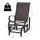 Gliding Lounger Chair, Outdoor Swinging Chair with Smooth Rocking Arms and Lightweight Construction for Patio Backyard, Brown