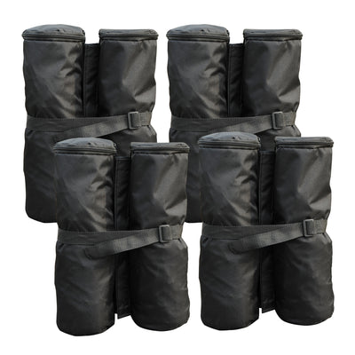 33lbs Canopy Weights Bags for Stability, Sandbag Anchor for Gazebo Pop Up Tent, Set of 4 - Black