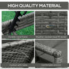 Patio Wicker Single Sun Lounger, Dual PE Rattan Weave Outdoor, 4-Level Adjustable Backrest w/ Removeable & Washable Cushion, Dark Grey