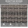 Patio Wicker Rocking Chair, Outdoor PE Rattan Swing Chair w/ Soft Cushions, Classic Style for Garden, Patio, Lawn, Mixed Grey