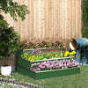 47''x47''x25'' 3 Tier Raised Garden Bed, Metal Elevated Planer Box Kit w/ A Pairs of Glove for Backyard, to Grow Vegetables, Herbs, Green