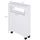 Slim Bathroom Storage Cabinet, Narrow Bathroom Cabinet with Storage Shelf, 2 Drawers and 4 Rolling Casters, Bathroom Floor Cabinet, White