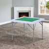 35" 4-Player Folding Indoor / Outdoor Versatile Card Mahjong Table with 4 Cup Holders