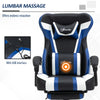 High Back Racing Respawn Gaming Chair Reclining 360 Swivel Height Adjustable with Pillow Massage Lumbar and Footrest Home Office PVC Leather