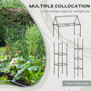 5.9' x 3' x 1' Raised Garden Bed with Support Rod, Steel Frame Elevated Planter Box, Black