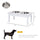Dog Pet Bowl 23" Elevated Durable Wooden Heavy Duty Feeding Station - White