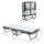 Rollaway Bed, Folding Bed with 4" Mattress, Portable Foldable Guest Bed with Sturdy Metal Frame and Wheels, White