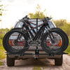 Large 4-Bike Hitch Mount Bike Rack for Car, Folding Bicycle Storage, Road, Fat Tire, & Mountain Rear Bike Accessories for SUV, Sedan, Hatchback, Minivan, Truck, Metal, 155 lb. Weight Capacity