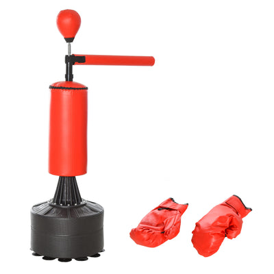 Freestanding Boxing Punch Bag Stand with Rotating Flexible Arm Speed Ball Waterable Base