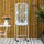 Large Bird Cage with Shelf, Handle for Taking Up or Down Stairs, Metal Bird Cage with Easy Big Doors, Outdoor or Indoor Aviary, White