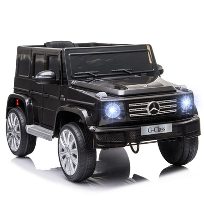 Mercedes Benz G500 12V Battery Kids Ride On Toy with Remote Control, Bright Headlights, & Working Suspension