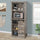 Rustic Kitchen Buffet Hutch, Freestanding Pantry Storage Cabinet with Sliding Barn Door, Adjustable Shelf, Vintage Wood