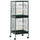 55" 2 In 1 Bird Cage Aviary Parakeet House for finches, budgies with Wheels, Slide-out Trays, Wood Perch, Food Containers, Green