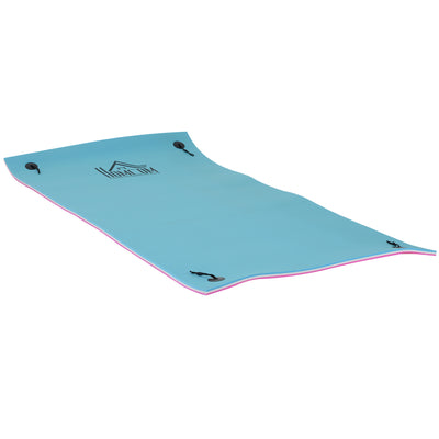 10' x 5' Floating Water Mat, 3-Layer Swimming Pool Float Ultimate Super-Sized Portable Foam Raft, Thick and Durable