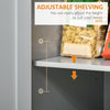 Rolling Kitchen Island Cart on Wheels, Portable Kitchen Island Cart with Metal Handle, with Towel Rack and Rubber Wood Top